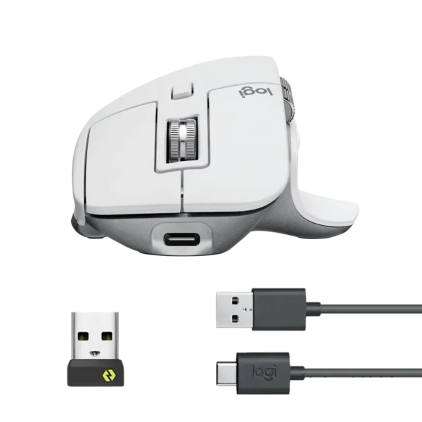 Logitech MX Master 3S-Pale Gray | 8K DPI | Quiet Clicks | MagSpeed Scroll | 70-Day Battery | USB-C | Multi-Device - Image 5