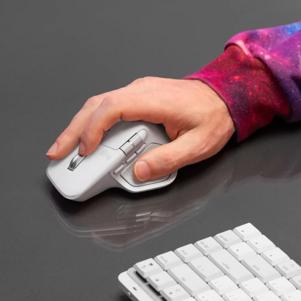 Logitech MX Master 4-Pale Gray | Haptic Feedback | Actions Ring | 8K DPI | MagSpeed Scroll | 70-Day Battery | Sustainable - Image 4
