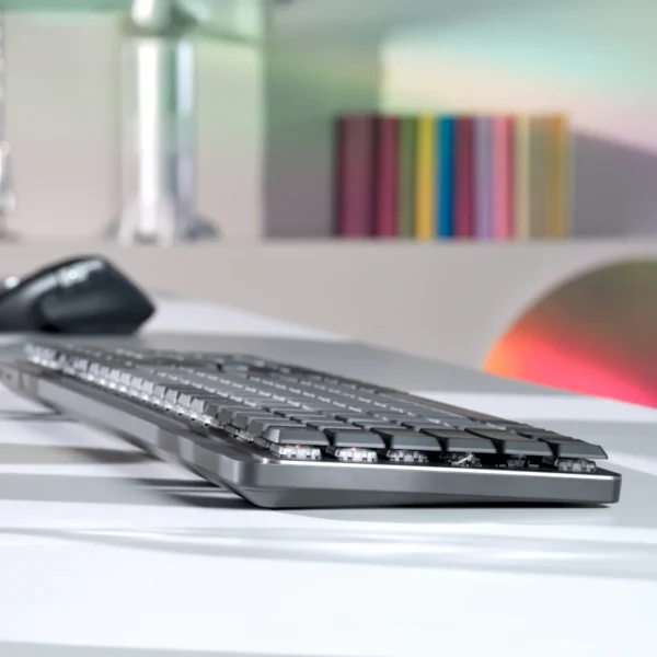 Logitech MX Mechanical | Tactile Switches | Smart Backlighting | Bluetooth/Logi Bolt | USB-C Rechargeable | 3 Devices - Image 3