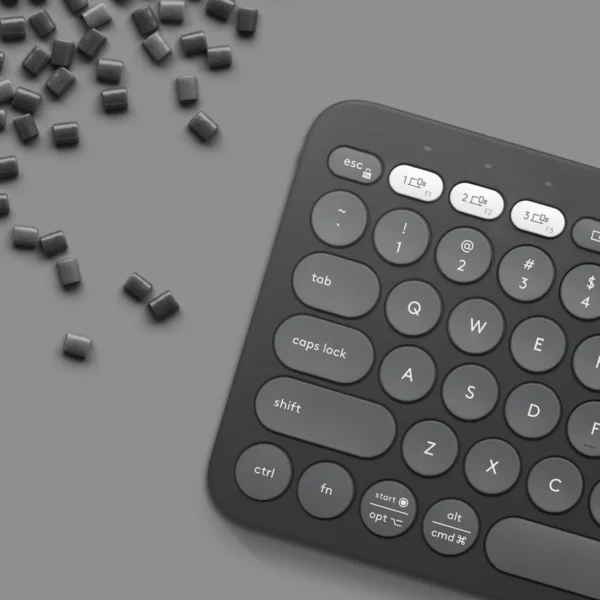 Logitech K380s-Graphite | 36-Month Battery | 3 Easy-Switch Channels | Quiet Laptop-Style Typing | Recycled Plastic - Image 4