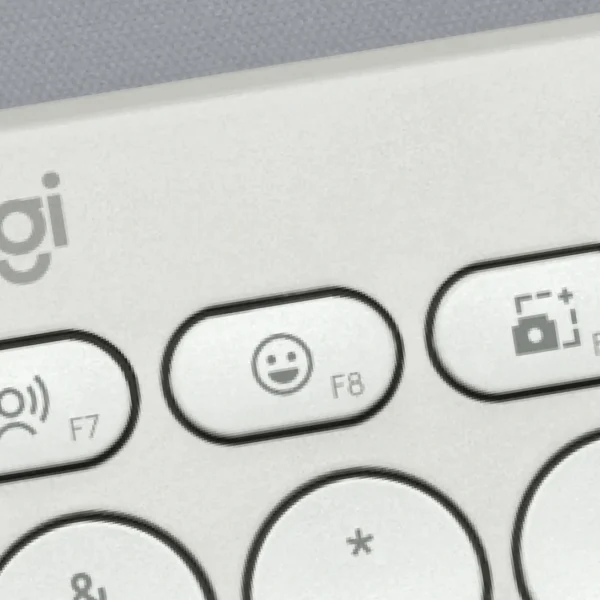 Logitech K380s-White | 36-Month Battery | 3 Easy-Switch Channels | Quiet Laptop-Style Typing | Recycled Plastic - Image 5