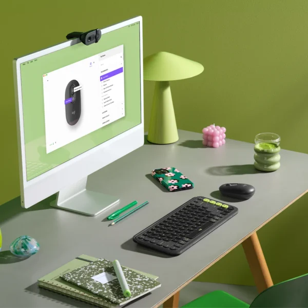 Logitech POP Mouse-Graphite | Playful Wireless Bluetooth Mouse | Customizable Emoji Button | 3 Device Easy-Switch | 24-Month Battery | SmartWheel | SilentTouch - Image 4