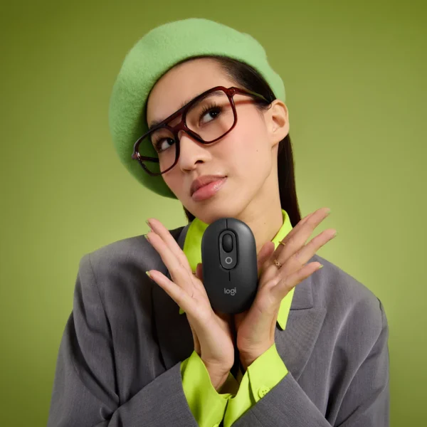 Logitech POP Mouse-Graphite | Playful Wireless Bluetooth Mouse | Customizable Emoji Button | 3 Device Easy-Switch | 24-Month Battery | SmartWheel | SilentTouch - Image 6