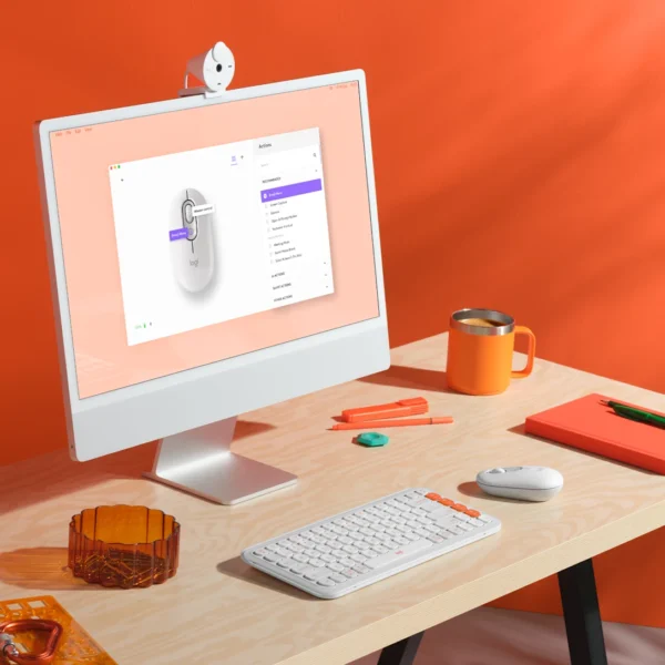Logitech POP Mouse-Off White | Playful Wireless Bluetooth Mouse | Customizable Emoji Button | 3 Device Easy-Switch | 24-Month Battery | SmartWheel | SilentTouch - Image 3