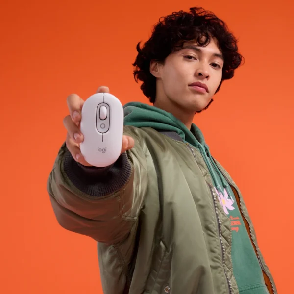 Logitech POP Mouse-Off White | Playful Wireless Bluetooth Mouse | Customizable Emoji Button | 3 Device Easy-Switch | 24-Month Battery | SmartWheel | SilentTouch - Image 5