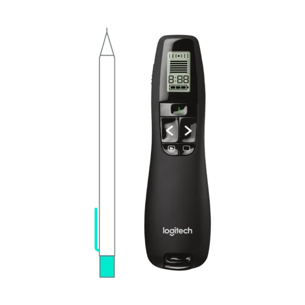 Logitech R800 | Green Laser Pointer | LCD Timer & Alerts | 30m Range | USB Plug-and-Play - Image 5