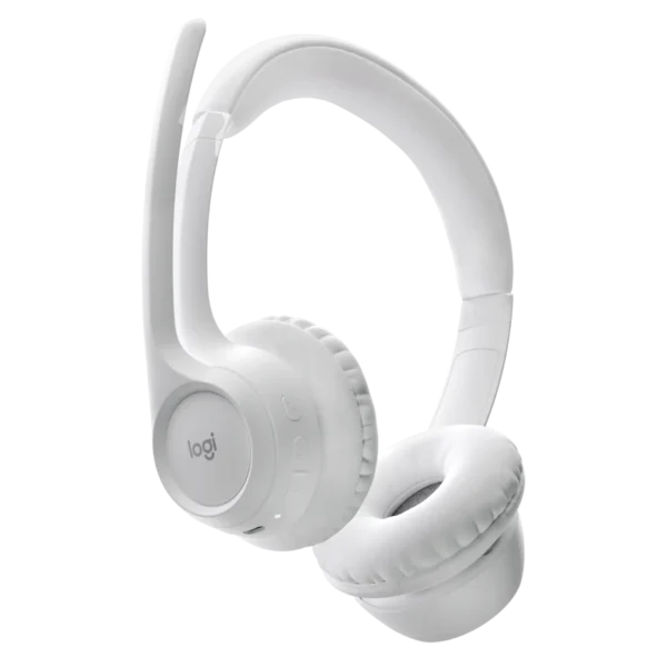 Logitech Zone 300-Off White | Wireless Headset | Bluetooth 5.3 | USB-C Receiver | 30m Range | 20-Hour Battery | Noise-Canceling Mics - Image 4