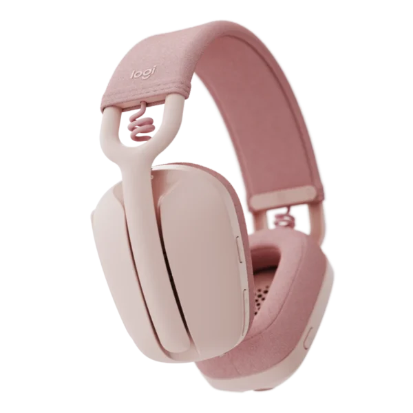 Logitech ZONE VIBE 100 Rose | 20-Hour Battery | 40mm Drivers | Dual MEMS Mics | Bluetooth 5.2 | 30m Range - Image 5