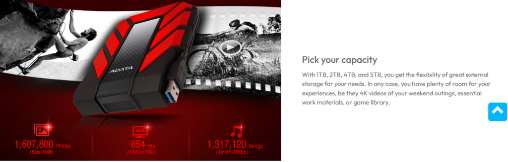 ADATA AHD710P-5TU31-CBK HD710 Pro 