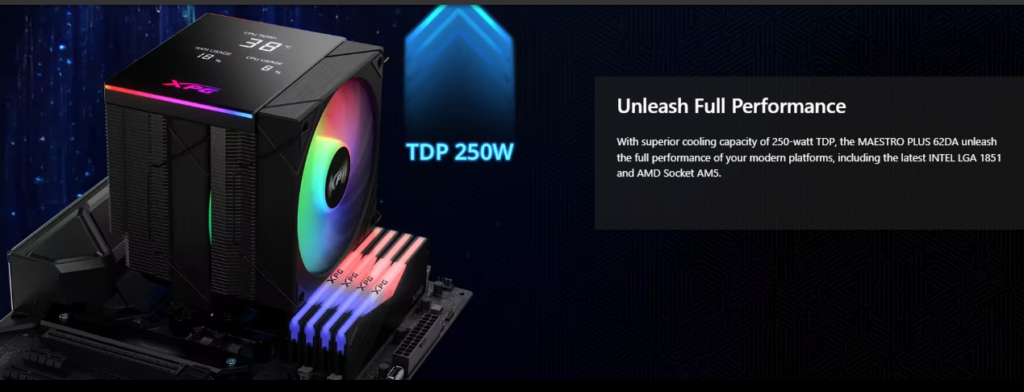 ADATA MAESTRO PLUS 62DA CPU Air Cooler