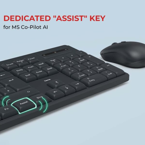 Hama WKM-200 Wireless Keyboard Mouse Set