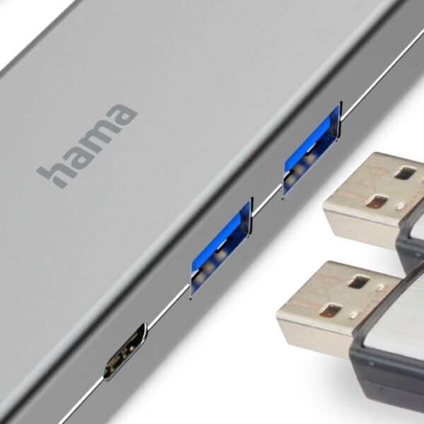 Hama USB-C Hub – 4-Port 2x USB-A