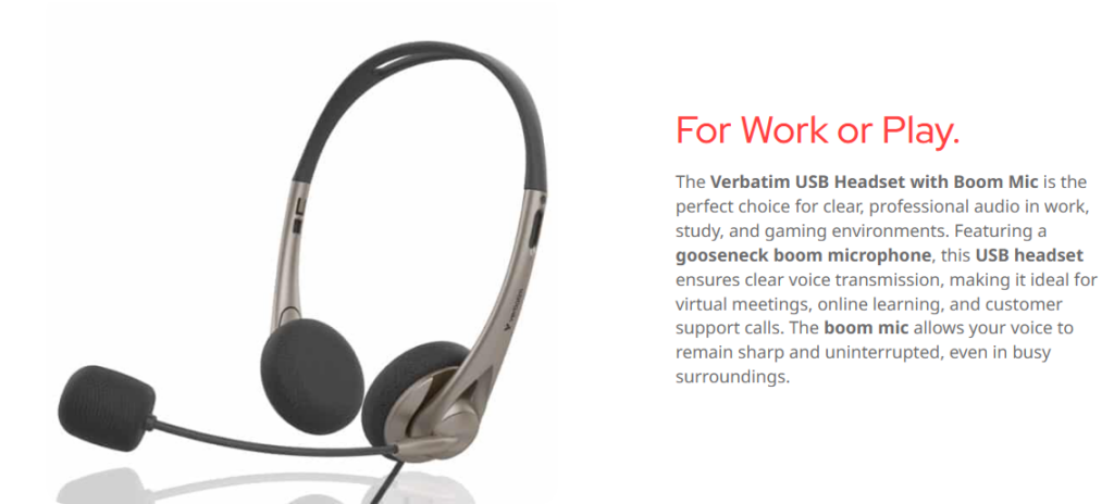 Verbatim USB Headset Noise Cancelling