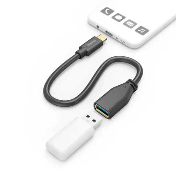 HAMA USB Adapter Cable OTG USB-C Plug